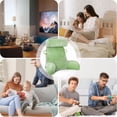 thumbnail image 3 of CJC New Reading Pillow Bed Rest Memory Foam with Arms Rests Neck Roll Back Support TV Playing Games, 3 of 7