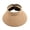 Khaki, variant on HONHUZH Summer Hats Womens Open Top Straw Sun Visor Hat Foldable Summer Beach Sun Cap