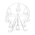 thumbnail image 2 of YOHAVEN Ferris Wheel Cupcake Stand 17", Stainless Steel Dessert Holder Tray Rack for Wedding Birthday Party Carnival Circus Holiday Cake Display, 2 of 6