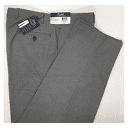 Ralph Lauren Men Plaid Pattern, Classic Fit, Flat Front, Black/White Pants 36X32