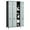 Black Gray, variant on AUHUP Metal Locker for Employees with Hooks, Industrial Steel Storage Locker for Adult School Gym Home Office Staff, Black Gray-6 Doors Metal Storage Cabinet