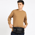 thumbnail image 4 of Leatherboss Genuine Leather Jumbo Fanny Pack with 2 Side Pockets, 4 of 10