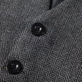 thumbnail image 7 of Dovford Mens Vintage Tweed Suit Vest V Neck Casual Wool Waistcoat for Wedding Groomsmen, 7 of 7