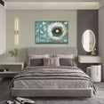 thumbnail image 5 of Rustic Canvas Wall Art Turquoise Dandelion Butterflies Art Prints Quotes Poster Country Style Wall Decor Framed Wood Farmhouse Home Decor Picture for Bedroom Bathroom 28"x40", 5 of 6