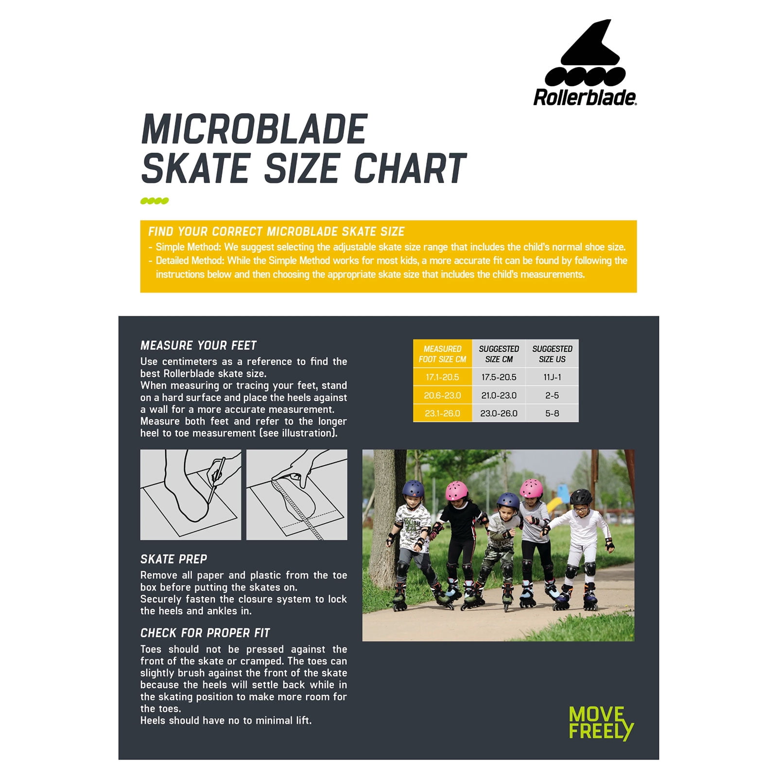 ROLLERBLADE Kids' Microblade SL Black/Lime Skates, Size: 2-5 (86B0751540NG01-2-5)