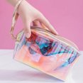 thumbnail image 3 of Justharion 2x Sturdy And Durable Transparent Cosmetic Bag For Travel Essentials Made With TPU Toiletry Bag As Shown 1Set, 3 of 6