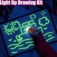 thumbnail image 4 of Children Light Up Art Painting Writing Tablet Funny Kids Fluorescent Drawing Tablet Set for Children Kids Painting Board  Small, 4 of 8
