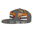 thumbnail image 3 of Gaeub I Like Big Digger Flat Bill Snapback Hats Baseball Caps with Adjustable for Running Workouts and Outdoor Activities, 3 of 9