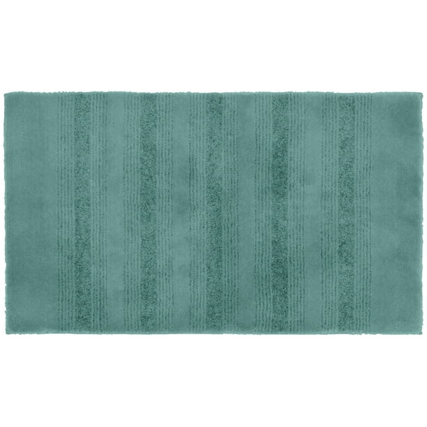 Garland Rug Essence Nylon Washable Bathroom Rug Sea Foam, 24"x40