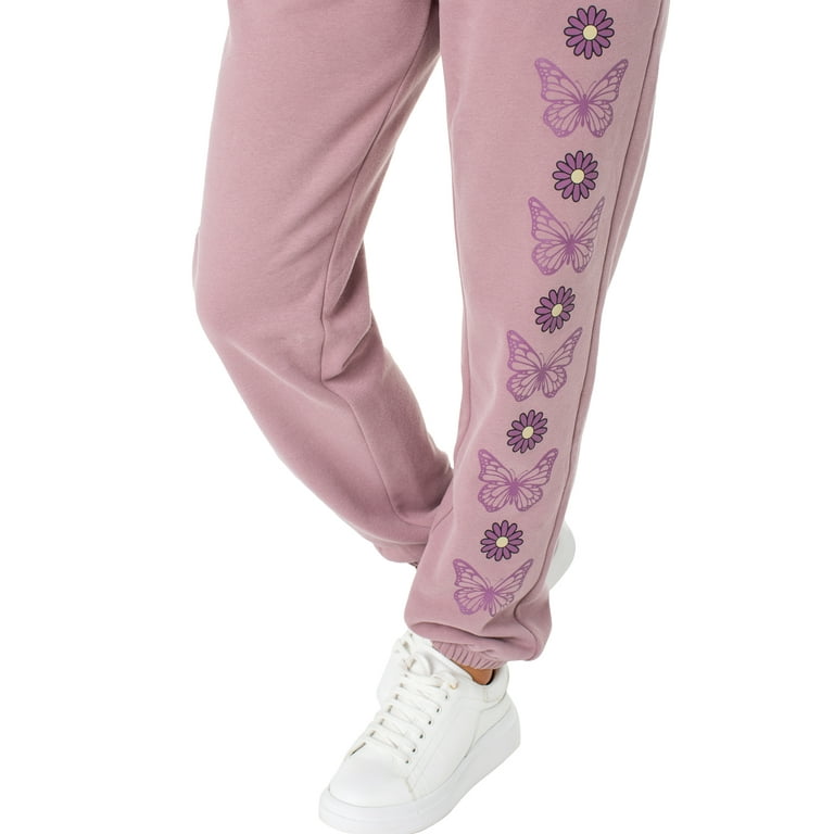 Celebrity Pink Juniors High Rise Boyfriend Jogger w Butterfly Print Sizes XS XXXL Walmart