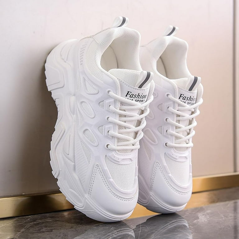 que shoes plain ホワイト M 新品未使用 DHgate.com:Womens Breathable Platform Sneakers - Air Mesh
