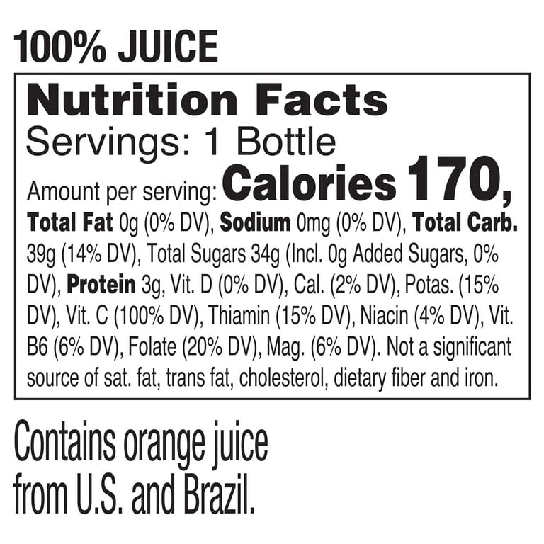 Tropicana Pure Premium Calories In Tropicana Tropicana Pure