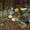 thumbnail image 3 of Juego De Utensilios De Cocina Para Campamento De 12 Uds, Juegos De Utensilios De Cocina Para Barbacoa De Acero Inoxidable, Organizador De Viaje, Accesorios Para Parrilla Para Viajes De Camping Al Yuarrent OD016706-02, 3 of 6