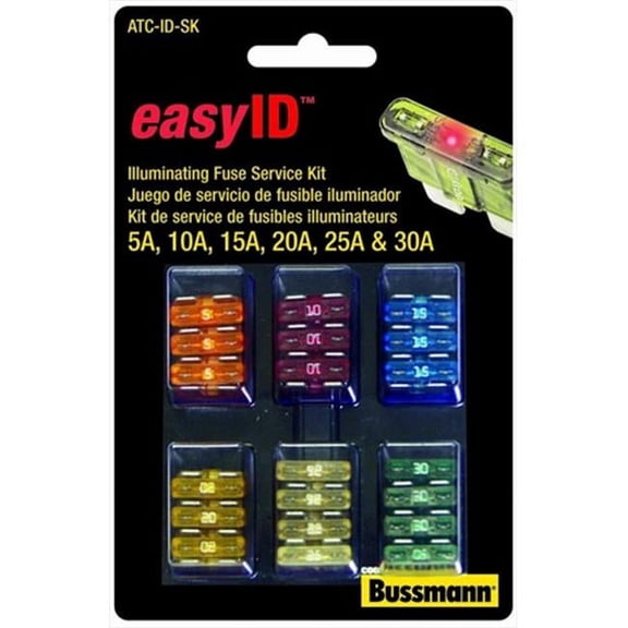 EATON BUSSMANN ATC-ID-SK Blade Fuse Kit,42,ATC,Esy ID Illminating