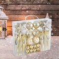 thumbnail image 6 of S SERENABLE 40 Pieces Christmas Glass Balls,Xmas Decorative Baubles,Shatterproof Christmas Tree Ball Ornaments for Anniversary Party Home gold, 6 of 8