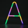 thumbnail image 1 of Luz LED distintiva con forma de letra A en inglés para decoración de fiesta de cumpleaños, boda y Navidad, colorida, 1 of 13