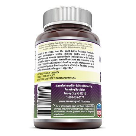 Amazing Formulas Forskolin Extract (Standerdized to 10%) 125 Mg 120 Capsules