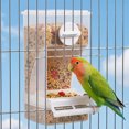 thumbnail image 4 of Bird Feeder Hanging Cage Food Container with Husk Separation and Mess Reducing Design for Small Birds, 4 of 6