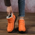 thumbnail image 6 of Orange Ladies Cozy Boots With Fleece Interior And Round Toe For Cozy Wear In Cold Weather Ideal For Shopping And Leisure, 6 of 7