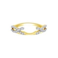 thumbnail image 1 of Round Shape White Cubic Zirconia Infinity Enhancer Guard Ring 14K Yellow Gold Ring Size - 5.5, 1 of 3