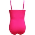 thumbnail image 3 of Wojeull Conservative Plus Size Women's Swimsuit Solid Color Hot Spring Right Angle Style Swimwear, 3 of 5