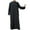 Black, variant on INCERUN Men's Long Sleeve Button Up Stand Collar Kaftan Solid Color Middle East Kaftan Robe
