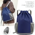 thumbnail image 4 of Oxford Basketball Bag High-Capacity Drawstring for Outdoor Sports (Blue), 4 of 6