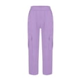 thumbnail image 4 of Gamivast Cargo Pants for Girls Teen High Waisted Multiple Pockets Outdoor Pants Straight Leg Fit Pockets Breathable Comfort Back to School Travel Hiking Pants Casual Clothing, 4 of 6