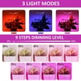 thumbnail image 2 of 2 Packs Butterfly Plant Grow Light, LEDs Full Spectrum Grow Light, Height Adjustable, 3 Lights Modes, Auto Timer, 2 of 7