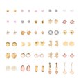 thumbnail image 1 of 30 Pair Multiple Ear Studs Earrings Set Assorted Studs earrings Crystal Rhinestone Women Piercing Earrings, 1 of 1