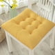thumbnail image 4 of Cojín de asiento de Chenille grueso Amarillo, cojín de asiento de comedor de grano de maíz, 4 of 5