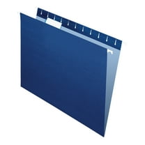Office Depot 2-Tone Hanging File Folders, 1/5 Cut, 8 1/2in. x 11in., Letter Size, Navy, Box Of 25, OD81615