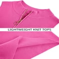 thumbnail image 5 of Womens Sleeveless Zipper Knit Crop Tops Short Knit Sweater Tops, 5 of 6