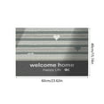 thumbnail image 3 of Entrance Door Mat | Absorbent Non-Slip Polyester Bathroom Floor Rug | Thickened Soft Plush Interior Decoration Carpet | Easy Care | 60x40cm | Blue Pink Gray | Home Entryway Tile Wood, 3 of 6