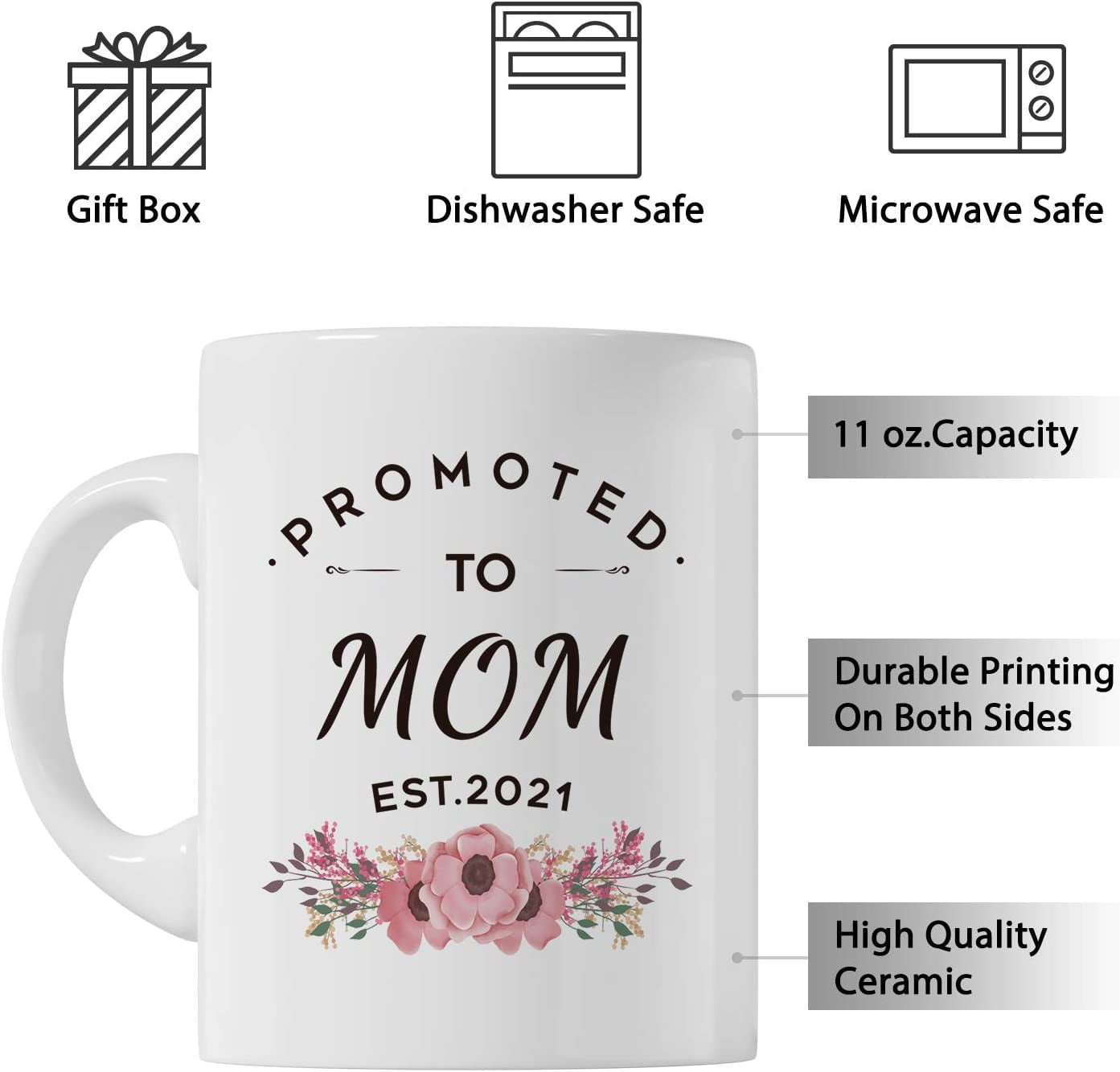 Mom's Daily Affirmations Mug, Mama Mug, Gift for New Mom, Mother's Day –  Toposcom