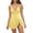 Yellow, variant on Womens Swim Dress Women's Solid Color Elegant Plus Size Swimsuit with Skirt Swimwear for Full Figure Bathing Suit Swim Dress Army Green L