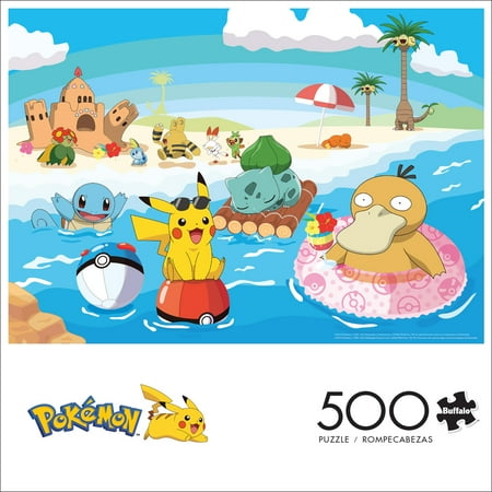 Buffalo Games 500-Piece Pokemon Island Time Interlocking Jigsaw Puzzle