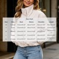 thumbnail image 3 of TEAJOPSUU Women's Cropped Zip Up Jacket Stand Collar Long Sleeve Outerwear Jackets with Pockets for Casual Streetwear Beige, 3 of 7