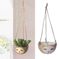 thumbnail image 3 of Jardineras Colgantes DYNWAVEMX Maceta Decorativa Cesta colgante Amarillo, 3 of 8
