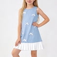thumbnail image 2 of Loopsun 2-7 Years Girls Sleeveless Classic Elegant Summer Dress Blue, 2-3 Years, 2 of 5