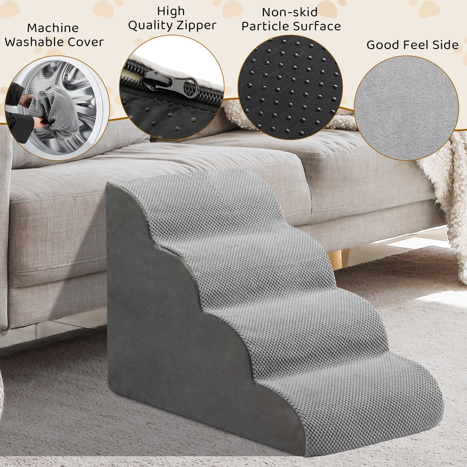 4 Step Pet Stairs for Cat Dog