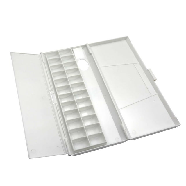 Palette Vide 24 Compartiments Fournitures d'Art de Peinture Polyvalente