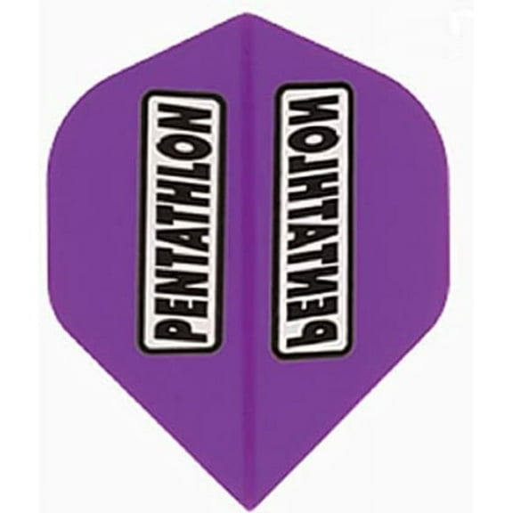 3 Sets (9 Flights) Pentathlon PURPLE Standard Ex-Tough Dart Flights - 100 Micron