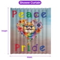 thumbnail image 5 of Peace Love Pride Persian with Rainbow Sunglasses LGBT LGBTQ+ Shower Curtain Cat Lover Kitten Owner Gifts Waterproof Bathroom Bathtub Curtain - 01004, 5 of 5