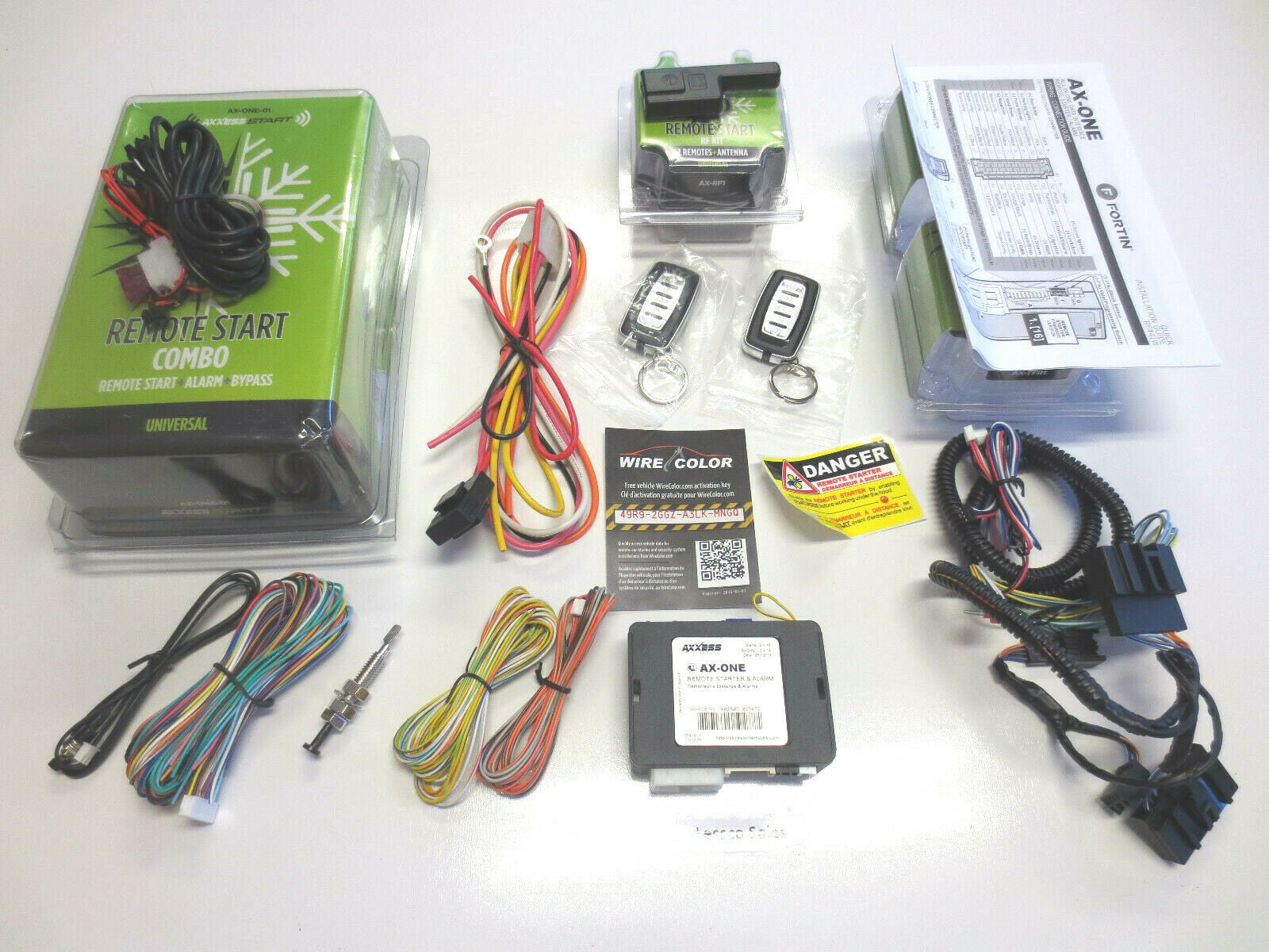 EVOONE Plug & Play Remote Start w/ Security AXRF1 1Way RF Kit