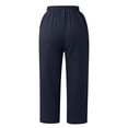 thumbnail image 3 of WILLBEST Pantalones Casuales para Mujer, Pierna Ancha, Cintura Elástica, Holgados, con Bolsillos, para Mayor Comodidad y Estilo Diario. Extra Grande, 3 of 4