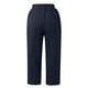 thumbnail image 3 of WILLBEST Pantalones Casuales para Mujer, Pierna Ancha, Cintura Elástica, Holgados, con Bolsillos, para Mayor Comodidad y Estilo Diario. Mediana, 3 of 4