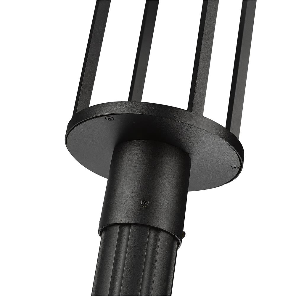 11W 1 Led Outdoor Post Mount Light In Modern Style-121.75 Inches Tall And 10 Inches Wide Z-Lite 517Phb-519P-Bk-Led