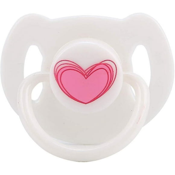 1 chupete magnético de simulación, accesorio para muñeca bebé (rosa)