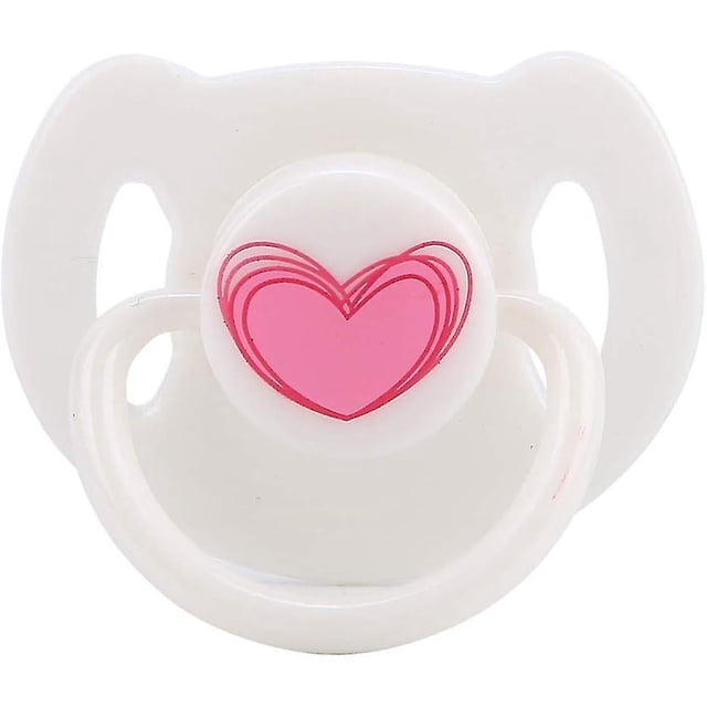 1 chupete magnético de simulación, accesorio para muñeca bebé (rosa)
